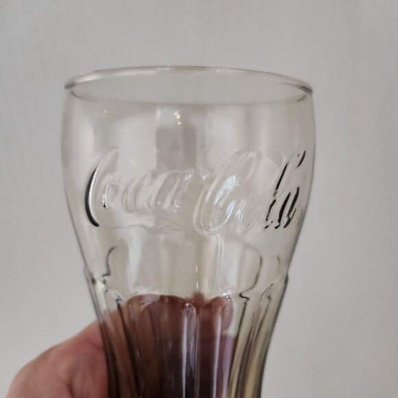 Vintage Set of Four Coca Cola Brown Glasses Coke Tumblers Mc Donald's Collector - Picture 4 of 8